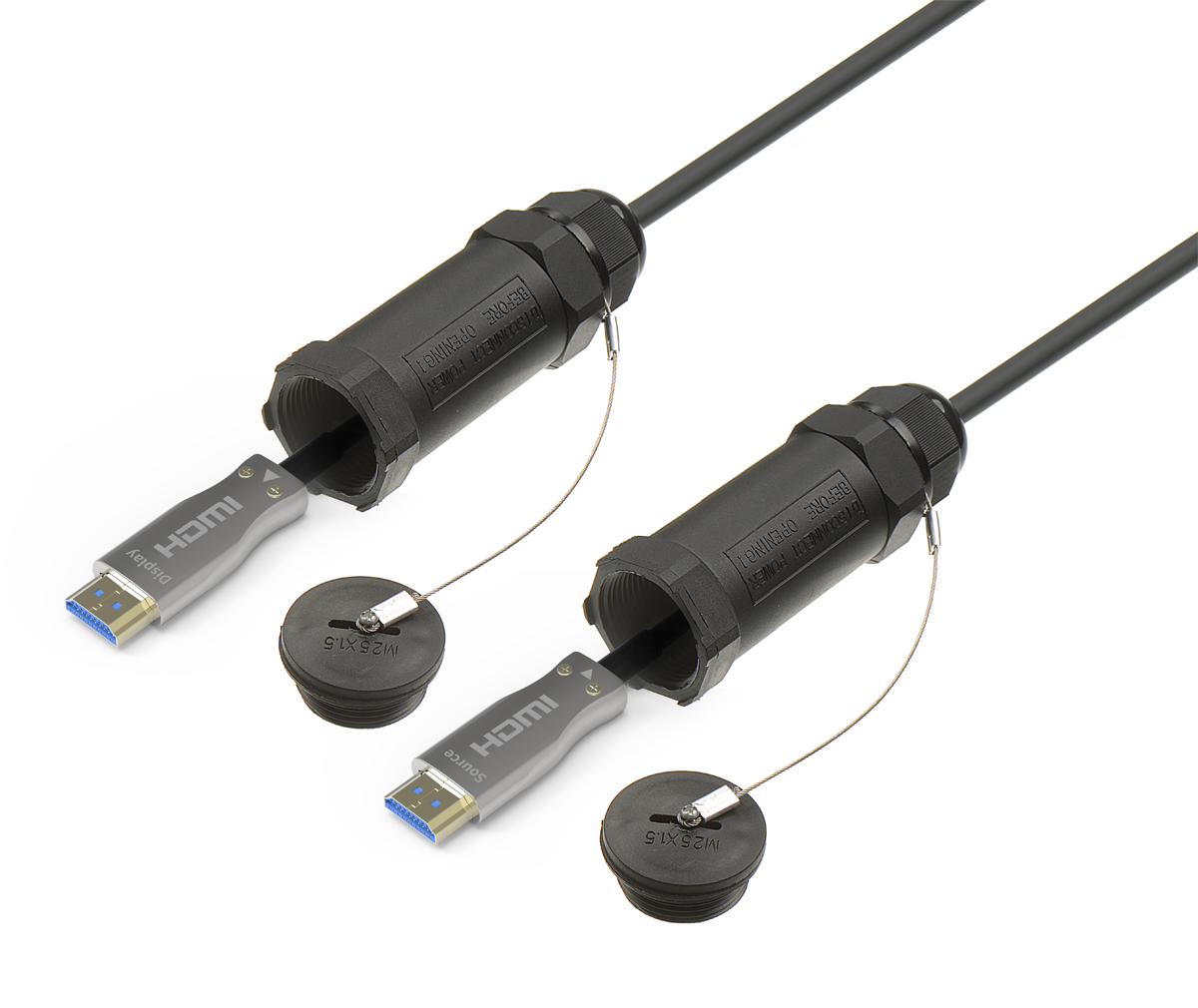 HDMI 铠装光纤线，带保护套