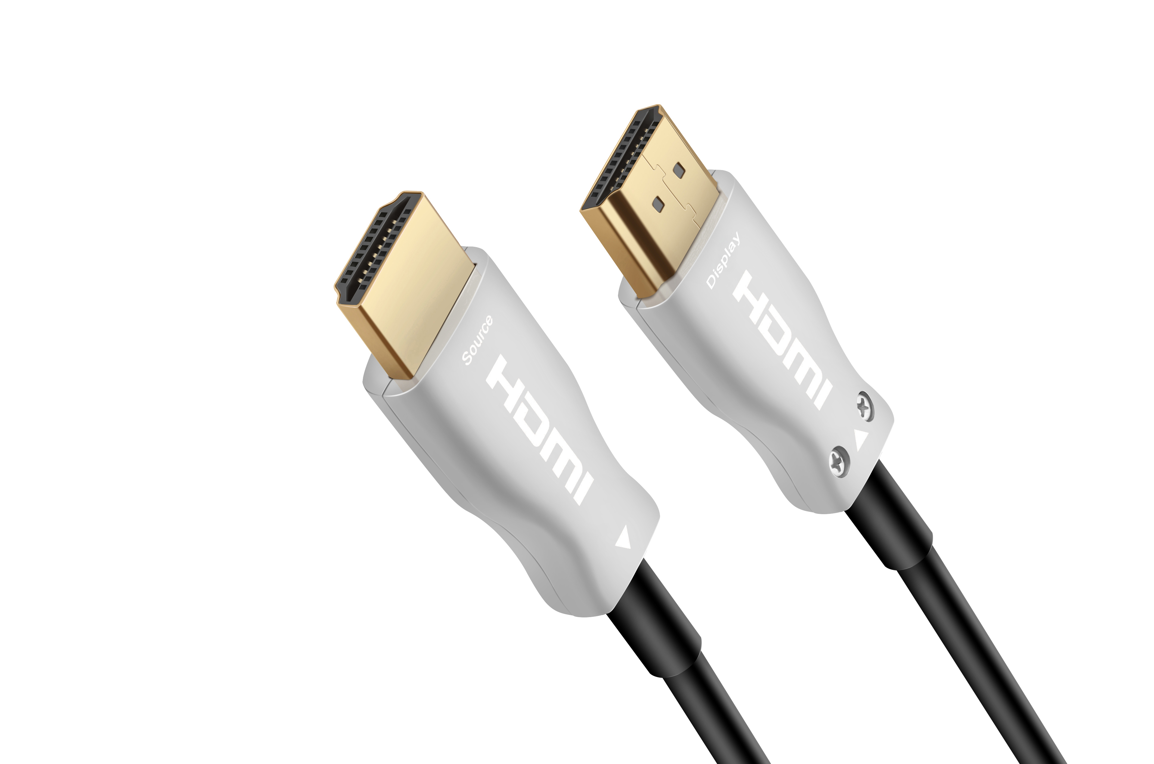 HDMI 高清光纤线 银色黑芯
