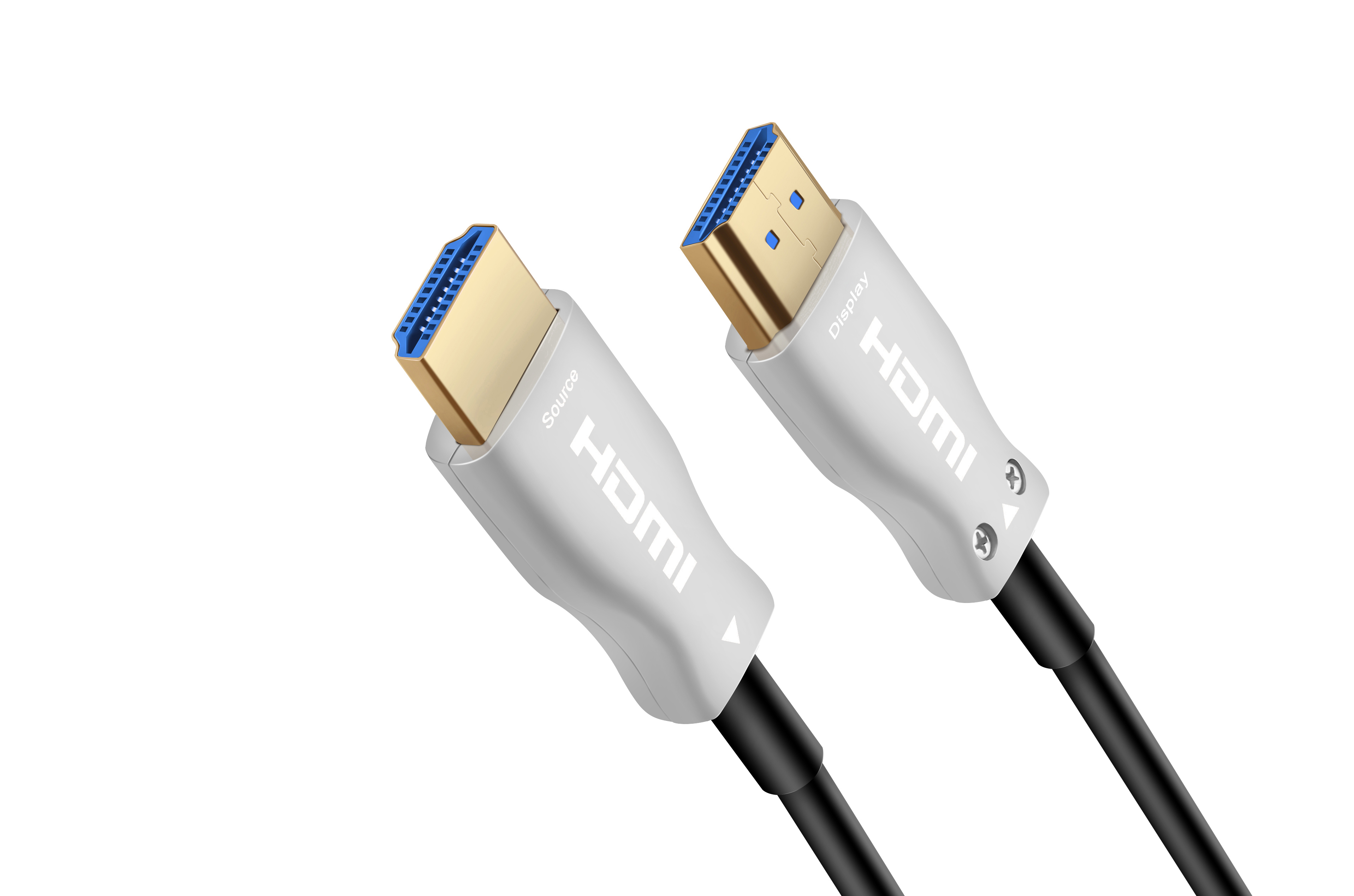 HDMI 高清光纤线 银色 蓝芯