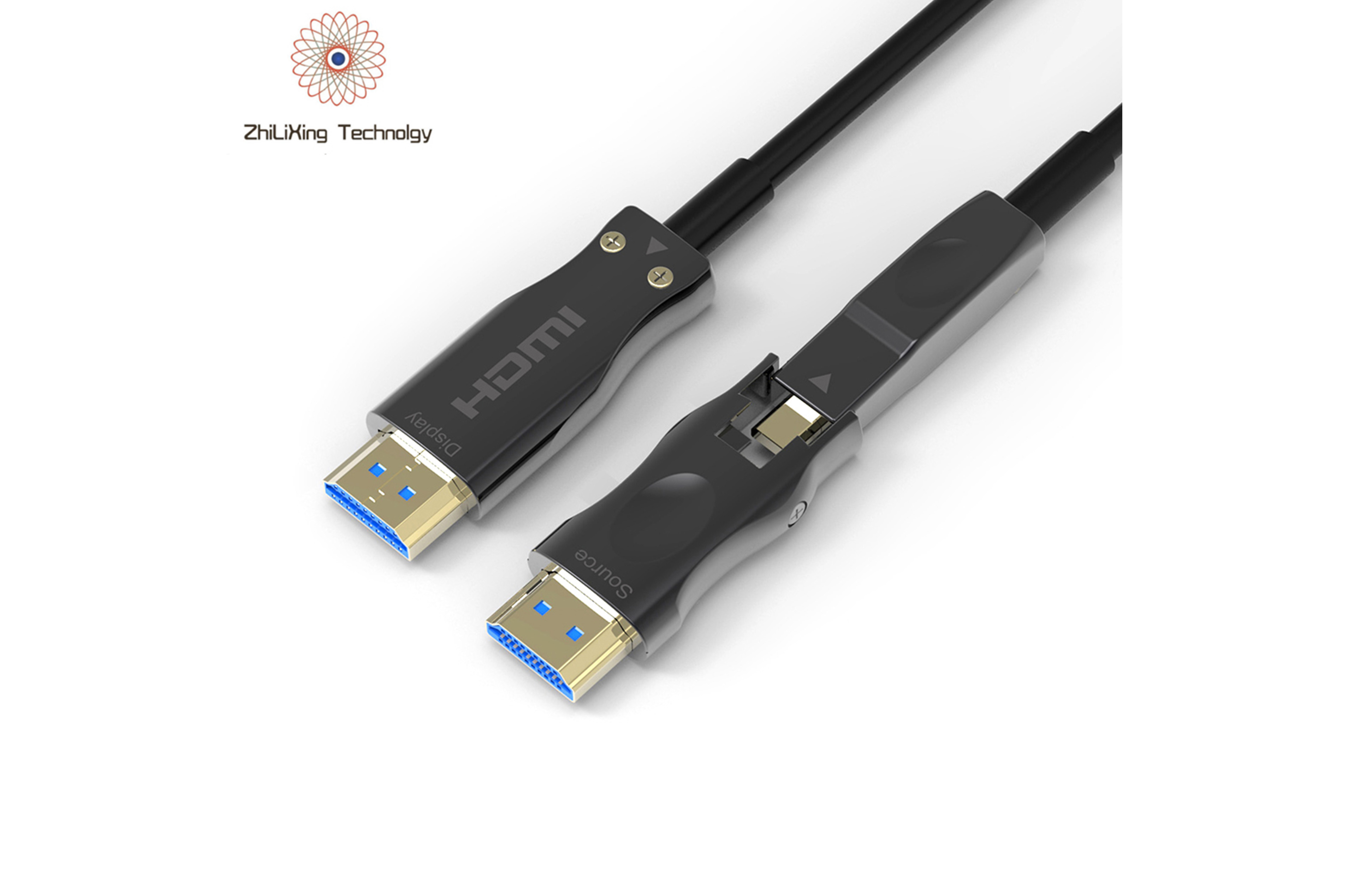 HDMI 2.0 Type A to D Detachable Active Optical Cable-19301
