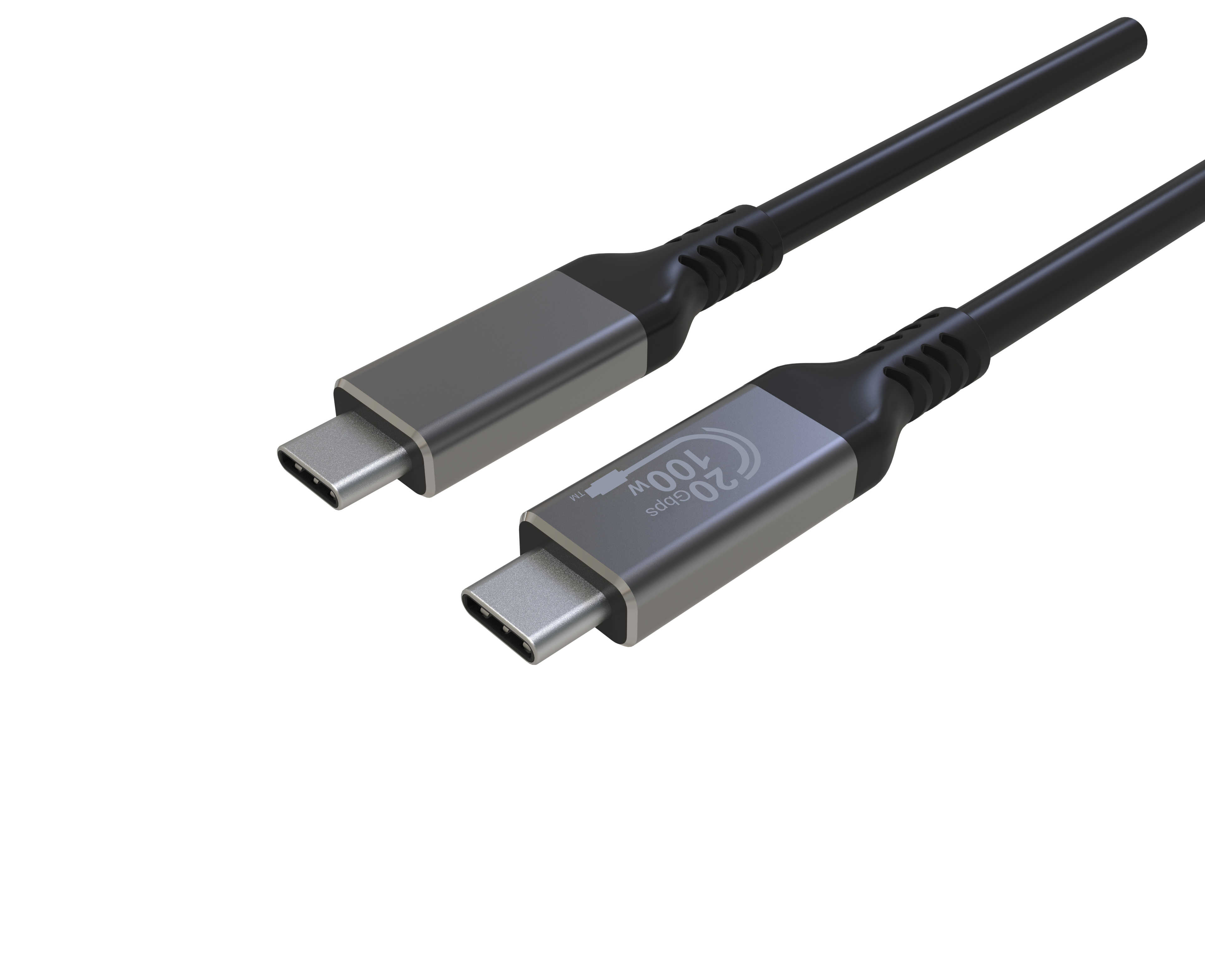 USB 3.2 Gen 2x2 Type C Charging Cable 20Gbps 5A 100W Fast Charging C to C Cable Tinned Copper Mobile Phone Data Cable